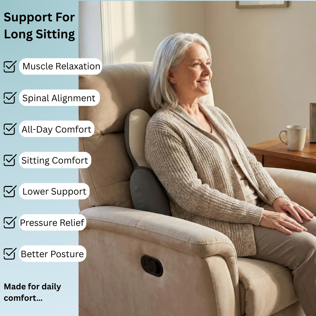 Ergonomic Lumbar Cushion for Chair, Comfortable Lower Back Support
