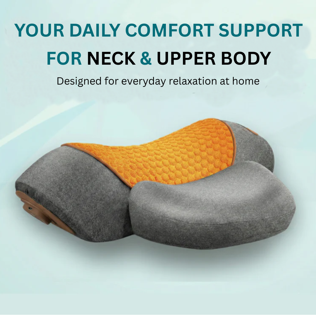 Neck Massage Pillow with Ergonomic Support