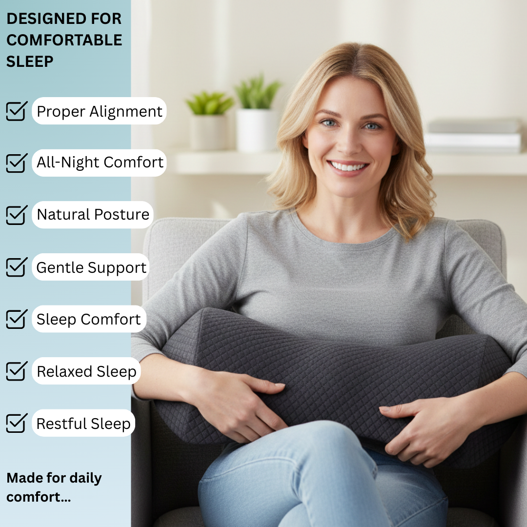 Alignora™ Back Support Pillow for Better Sleep
