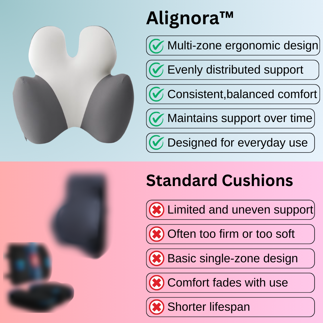 Ergonomic Lumbar Cushion for Chair, Comfortable Lower Back Support