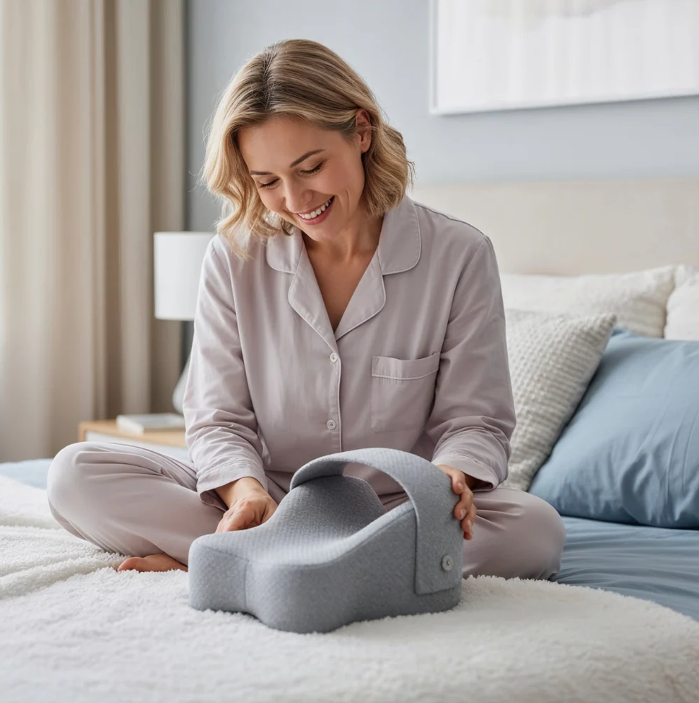 Ergonomic Knee Pillow for Side Sleepers – Comfortable Sleep Support